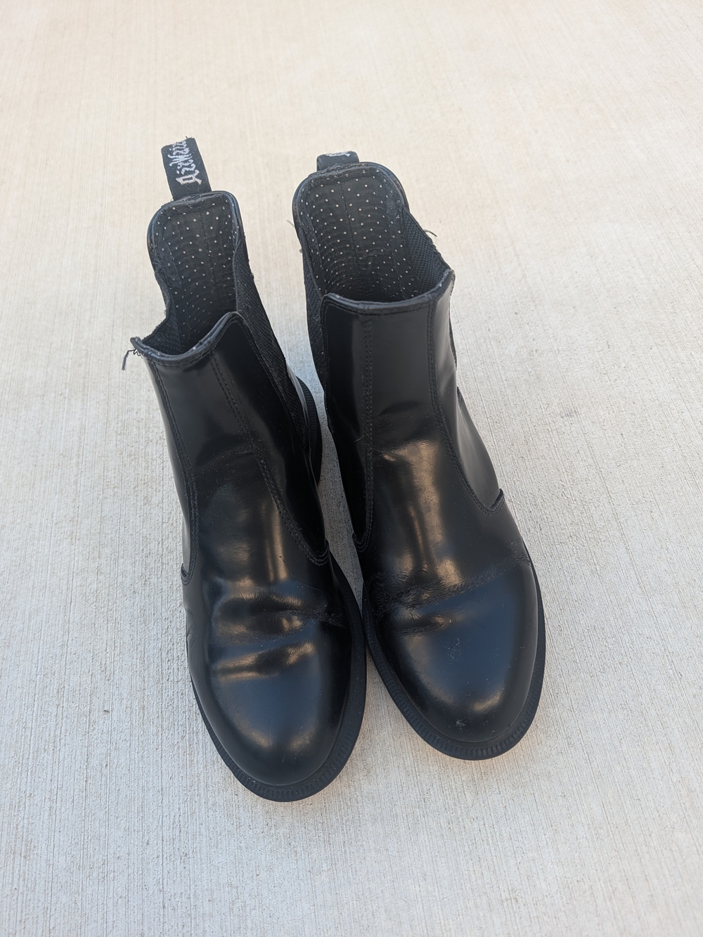 Dr. Martens Flora Women's Black Chelsea Boots - Sleek Slip-On Style 8